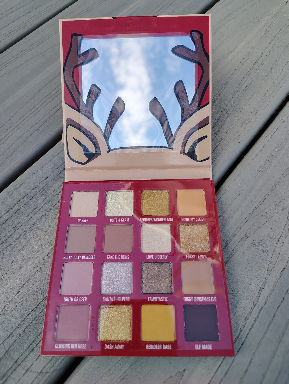 Kylie Jenner Reindeer Holiday Eyeshadow Palette — Pink & Gold Shades